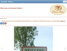 Tablet Screenshot of domaine-pautier.com